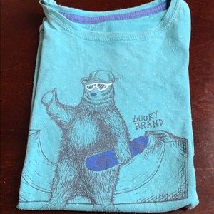Lucky Brand Blue Bear T-Shirt M